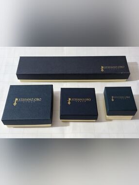 Stefano Oro - ONE Ring/Earrings/Necklace Jewelry Jewellery Storage Box Case